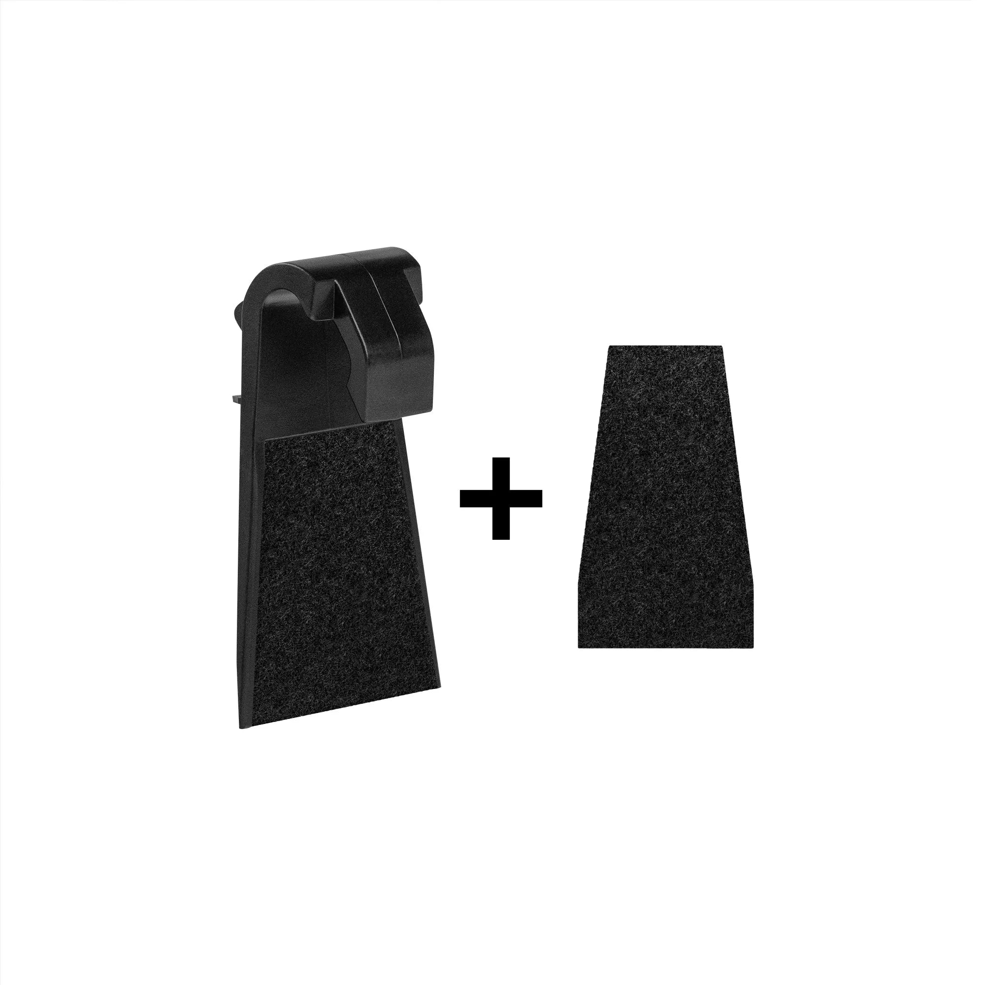 An exchange clamp for Tormek's patented guide plus an extra knife protecting pad