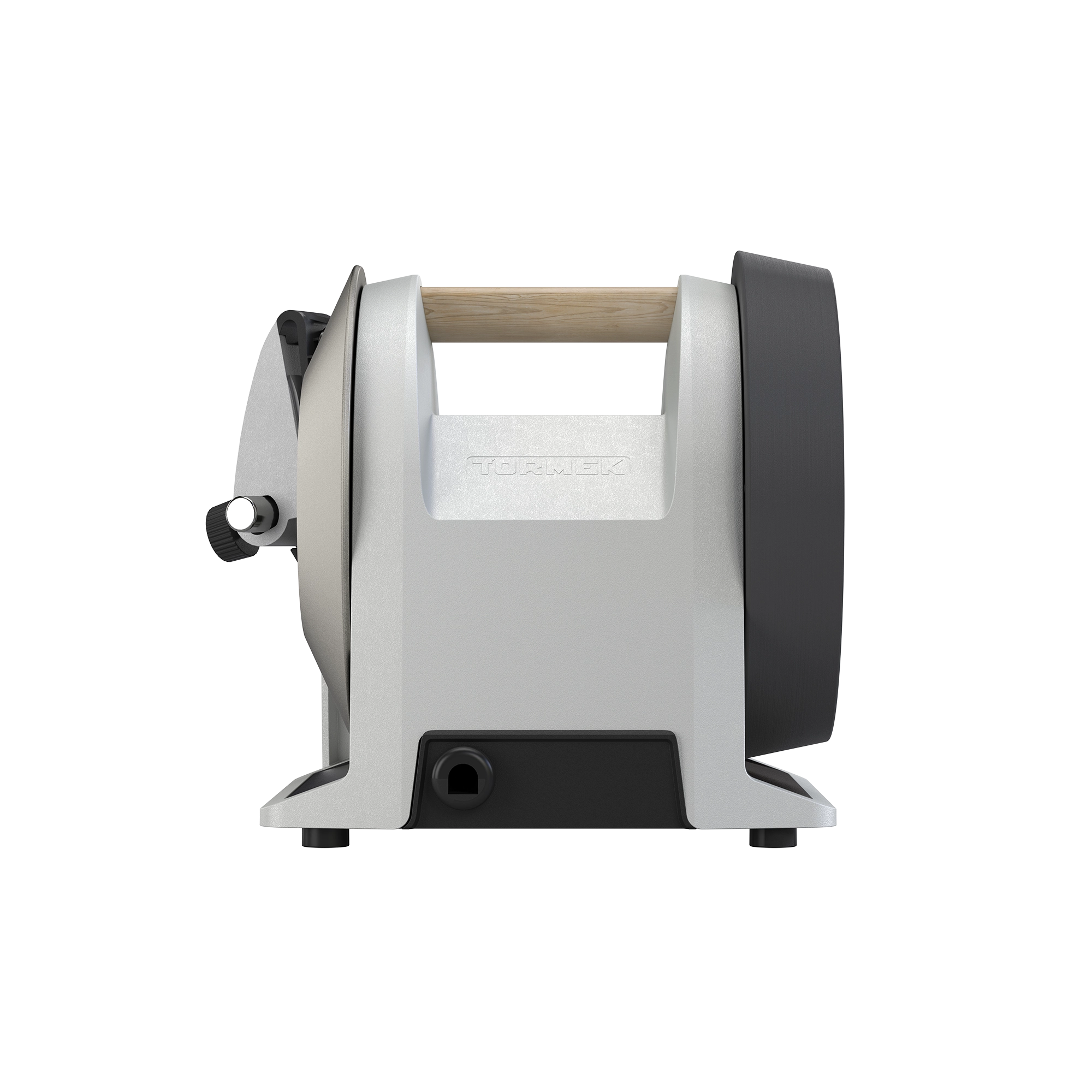 A picture of the backside of the Tormek T-1 Zinc Gray.