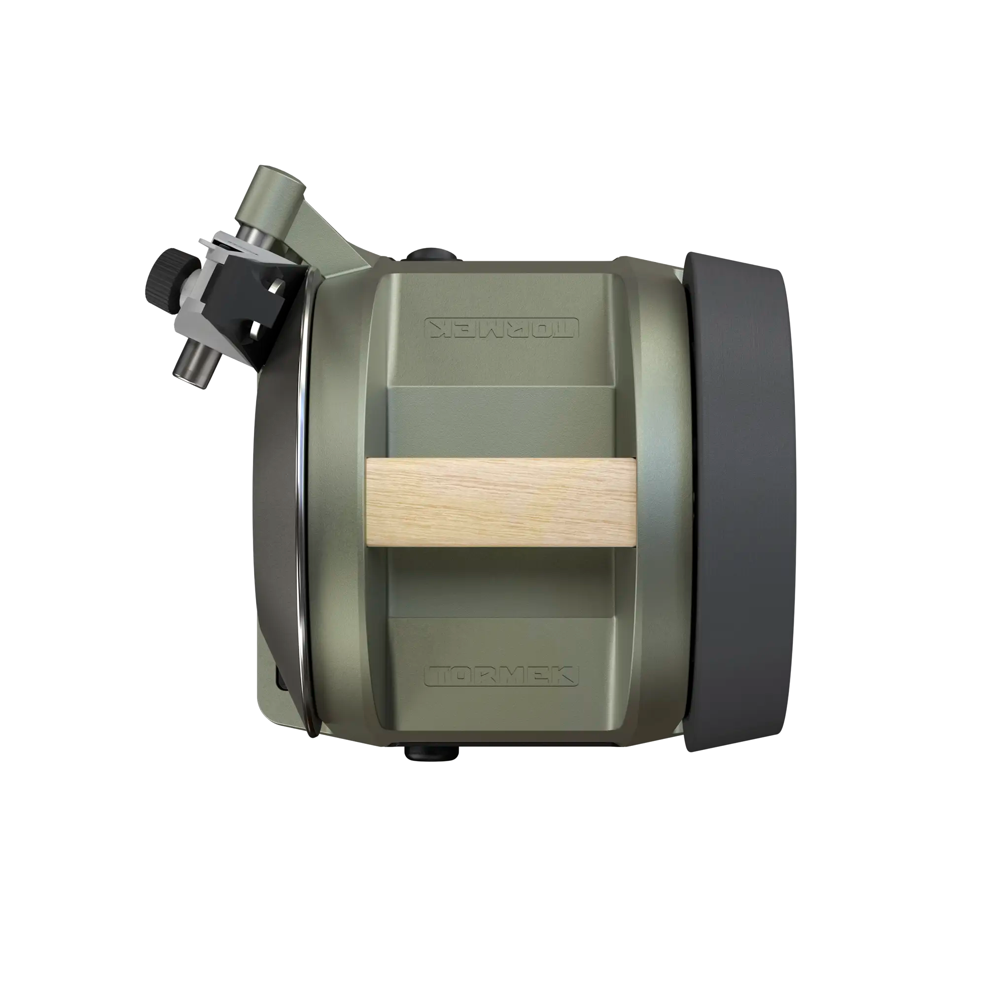 Tormek T-1 in Ash Green detail picture of handle in ash wood 