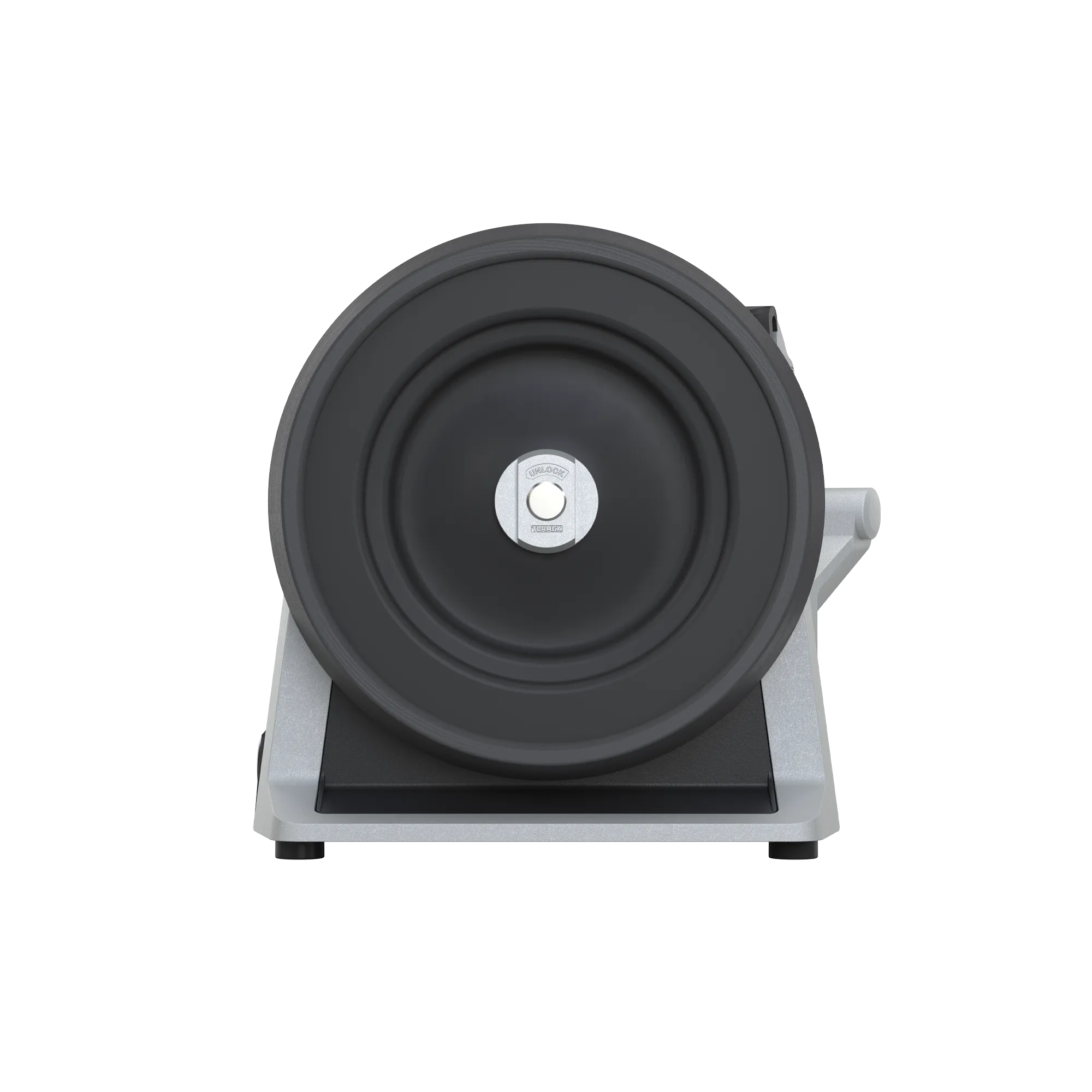 Sideview of the Tormek T-1 Morakniv 1891 showing the honing wheel in composite.